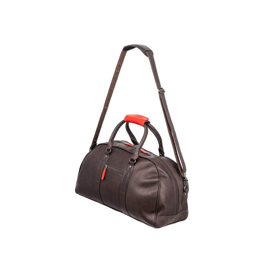 LEATHER DUFFLE BAG MOCHA