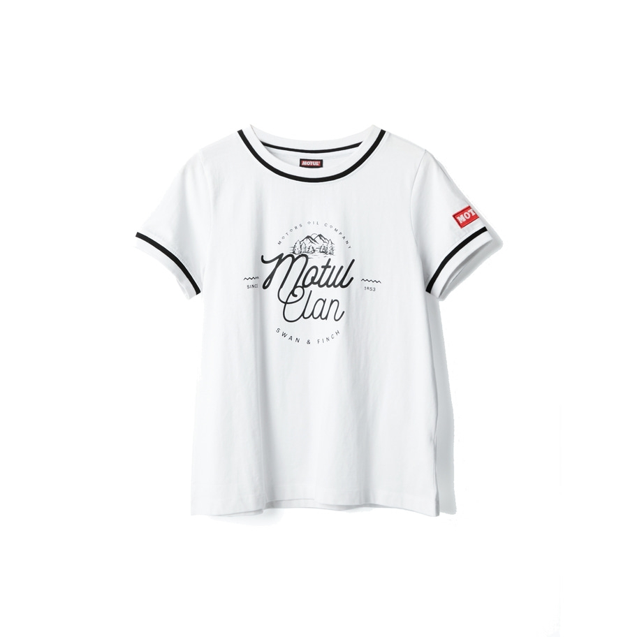Motul Kurzärmeliges T-Shirt weiß
