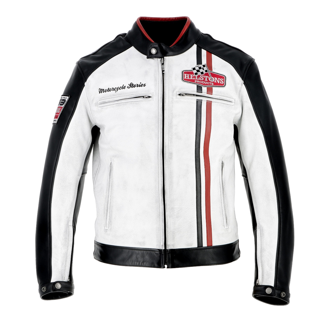 Helstons Indy Buffalo Lederjacke Weiß Größe S