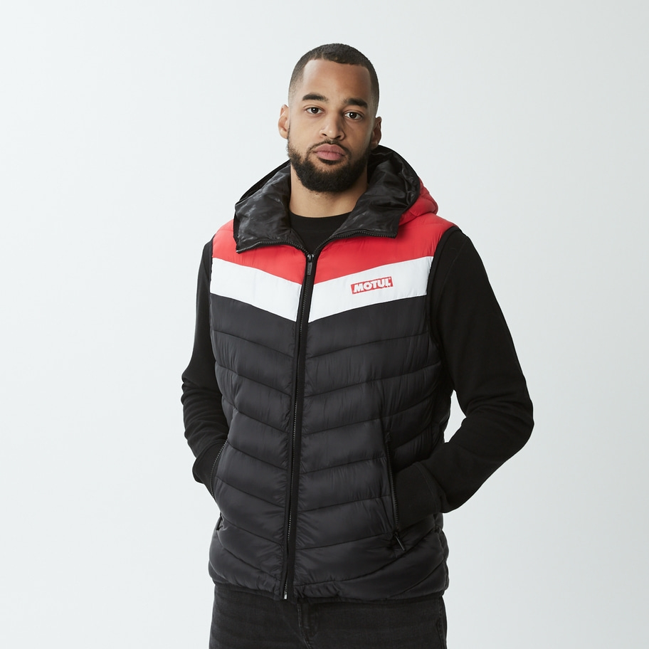 MOTUL nylon vest black / red / white