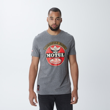 MOTUL Kurzärmeliges T-Shirt grau meliert