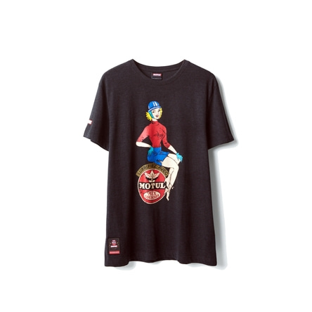 MOTUL Kurzärmeliges T-Shirt dunkelgrau meliert