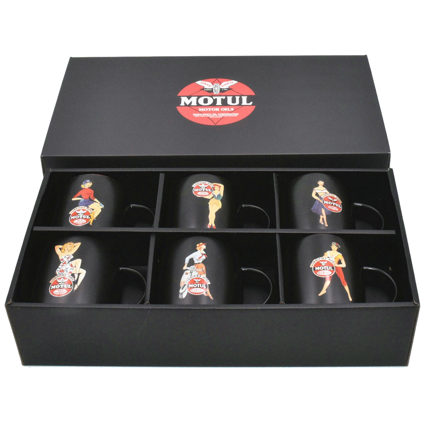 Motul Retro Pin-up Tassen Set