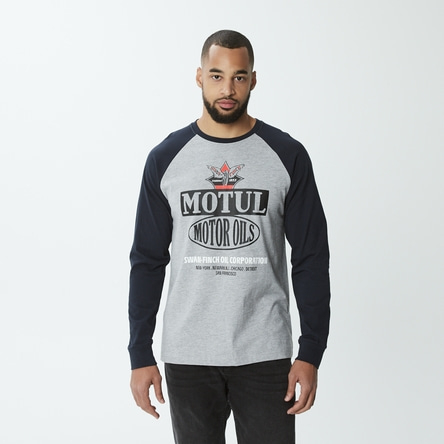 MOTUL Longsleeve marineblau meliert