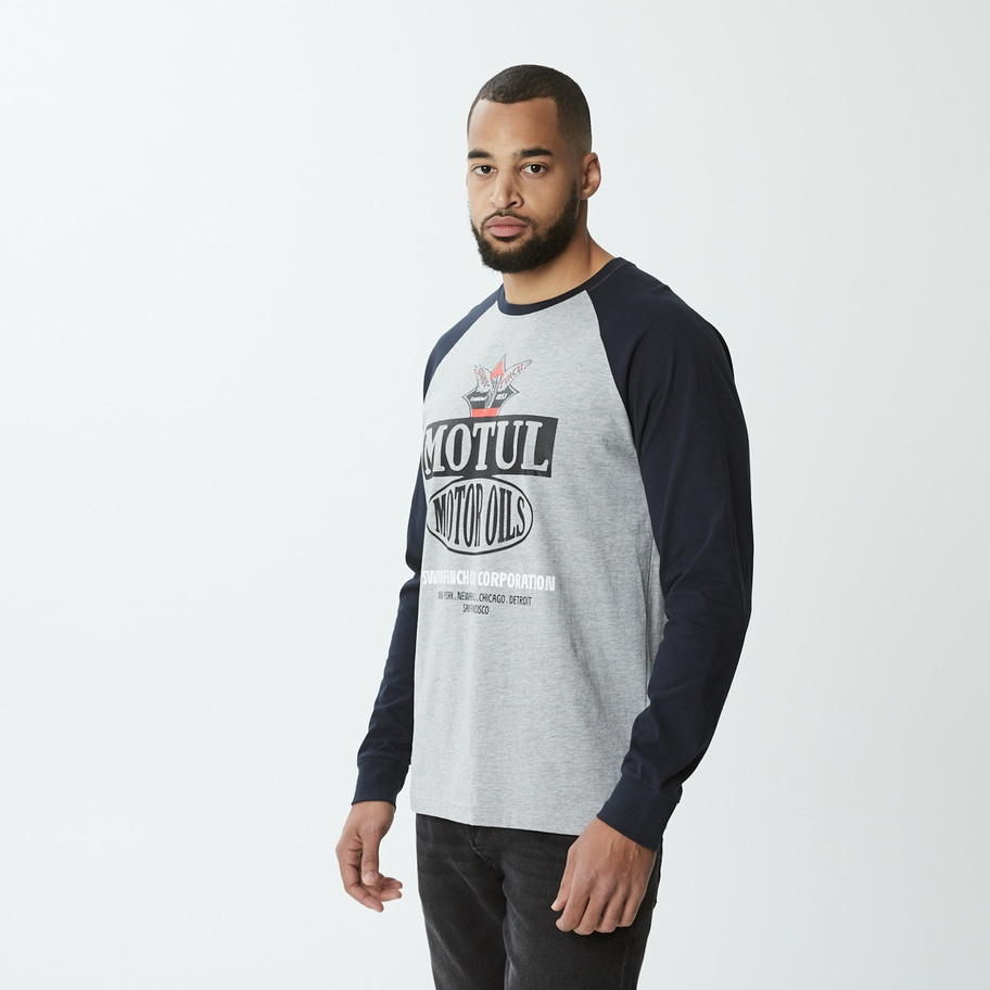 MOTUL Longsleeve navy blue mottled