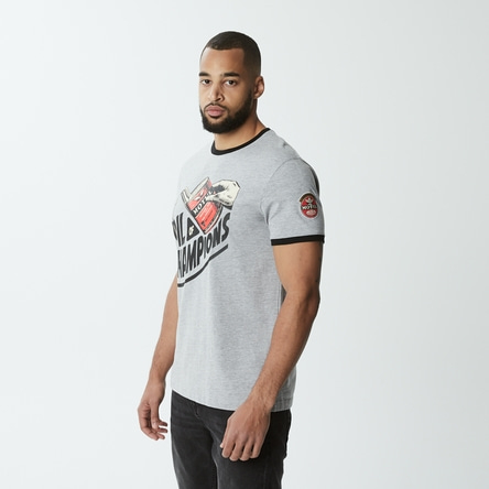 MOTUL Kurzärmeliges T-Shirt hell grau meliert