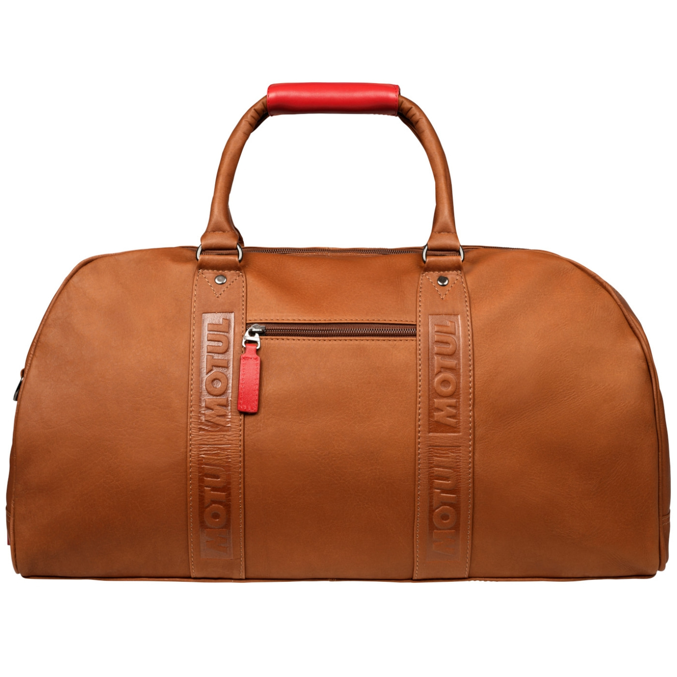 MOTUL Reisetasche aus Leder cognac