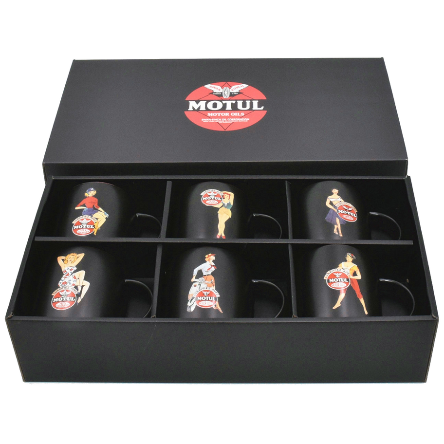 Motul Retro Pin-up Cups set