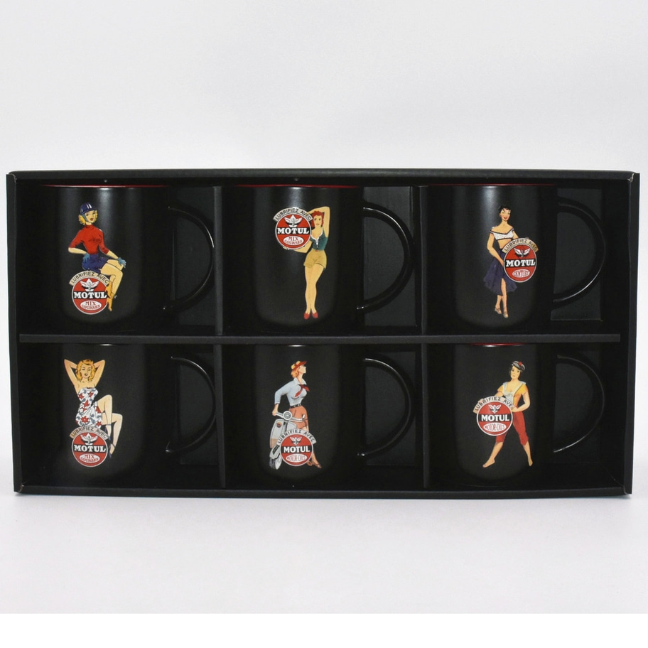 Motul Retro Pin-up Cups set