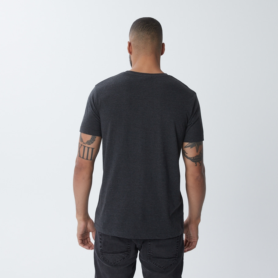 MOTUL Kurzärmeliges T-Shirt dunkelgrau meliert